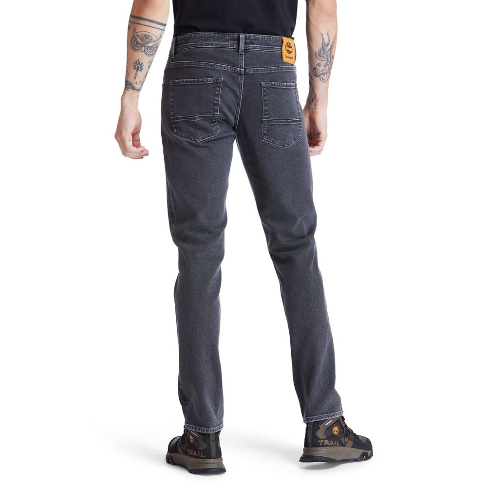 Pantalones Timberland Argentina Hombre - Sargent Lake Stretch Denim Jeans - Gris - FZYPEM-198